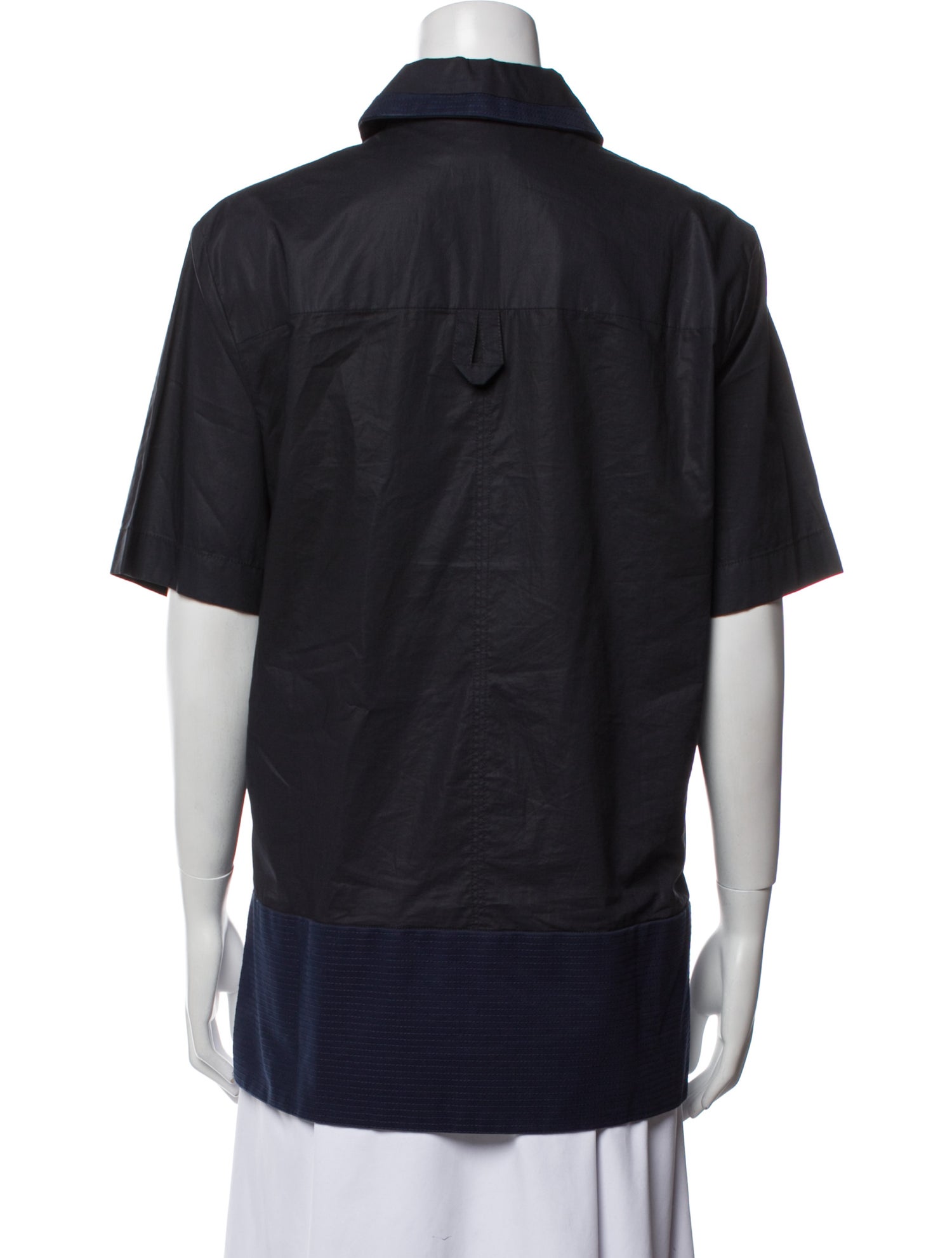 Paco Rabanne Short Sleeve Button-Up Top